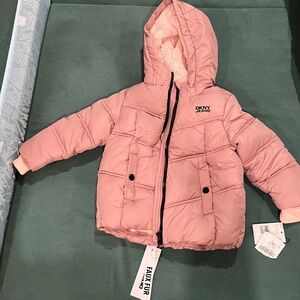 DKNY dusty rose winter jacket 3T